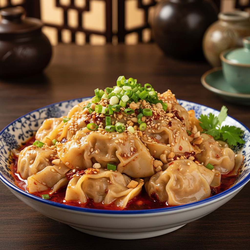 Red Oil Wontons