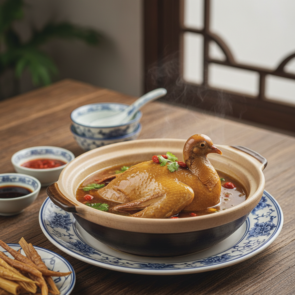 Braised Pigeon with Huizhou Herbs