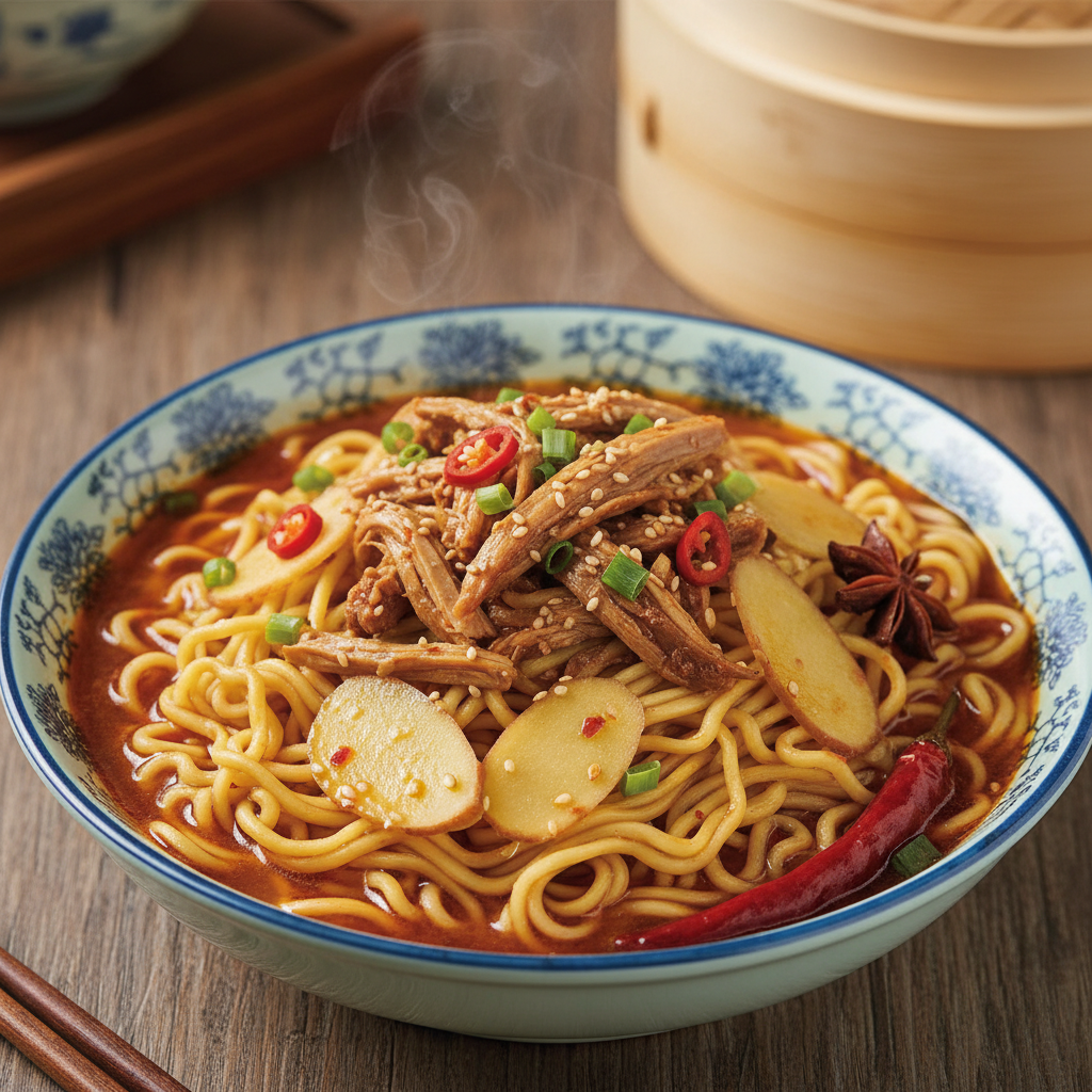 Ginger Duck Noodles