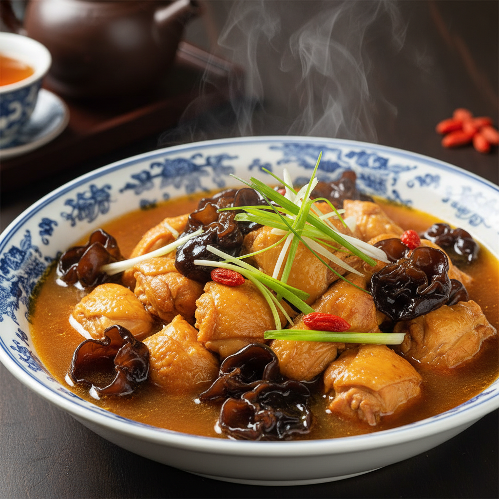 Stone Ear Stewed Chicken