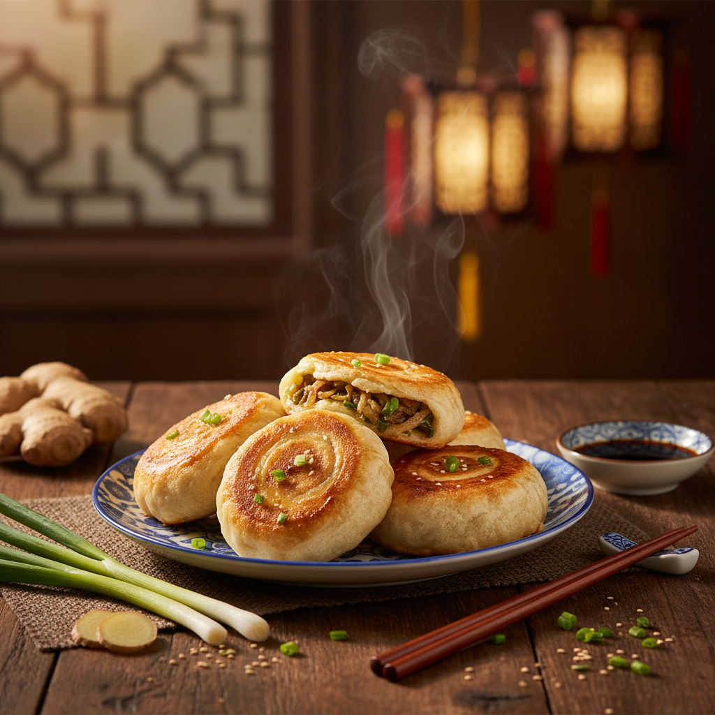 Zhongli Scallion Pan-Fried Bun